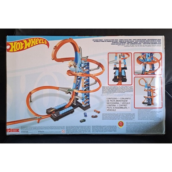 Hot Wheels Toys Hot Wheels Sky Crash Tower Track Set New In Box